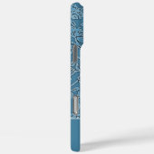 Custom Blue Floral iPhone / iPad Gehäuse Case-Mate iPhone Hülle (Rückseite / Rechts)
