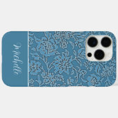 Custom Blue Floral iPhone / iPad Gehäuse Case-Mate iPhone Hülle (Rückseite (Horizontal))
