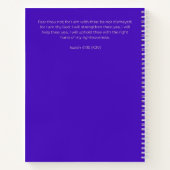 Custom Blue Floral Postpartum Journal For New Moms Notizblock (Rückseite)