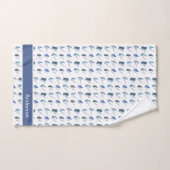 Custom Blue Fly Fishing Fliegt Küstenbad Badhandtuch Set (Handtuch)