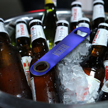 Custom Blue Foil Speed Flaschenöffner