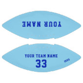 Custom Blue Football mit Name Team Name (Paneele)