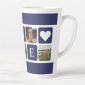 Custom Blue Foto Latte Tasse (Rechts)