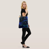 Custom Blue Galaxy Tote Bag Tasche (Am Model)