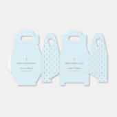 Custom Blue Gold Cross Boy Erste heilige Kommunion Geschenkschachtel (Ungefaltet)