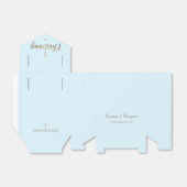 Custom Blue Gold Cross Christening Vielen Dank Geschenkschachtel (Ungefaltet)