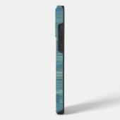 Custom Blue Gray Marmorstreifen iPhone Hülle (Linke Seite)