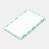 Custom Blue Green Dot Grid Student Geschenkplaner Post-it Klebezettel (angewinkelt)