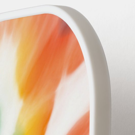 Custom Blue Green Lila Orange Retro Gefärbte Krawa Pickleball Schläger (Linke Seite)