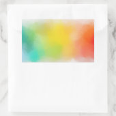 Custom Blue Green Roink Red Gelb Orange Blank Rechteckiger Aufkleber (Tasche)