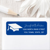 Custom Blue High School Abschluss Return (Insitu)