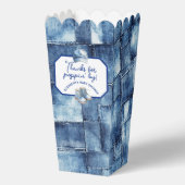 Custom Blue Jean Baby Denim Themed Popcorn Geschenkschachtel (Vorderseite)