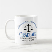 Custom Blue Law School Abschluss Gift Kaffeetasse (Links)