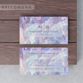 Custom Blue Lila Frizzle Muster Beruflich Visitenkarte