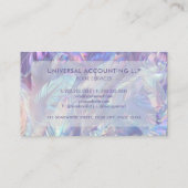 Custom Blue Lila Frizzle Muster Beruflich Visitenkarte (Rückseite)