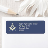 Custom Blue Lodge Mailing Labels (Insitu)