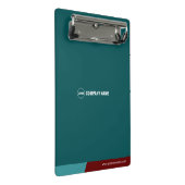 Custom Blue Maroon Mini-Zwischenablage Mini Klemmbrett (Schrägansicht)