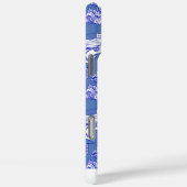 Custom Blue Monochromatic Humpback Whale Case-Mate iPhone Hülle (Rückseite / Rechts)