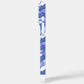 Custom Blue Monochromatic Humpback Whale Case-Mate iPhone Hülle (Rückseite / Links)