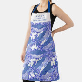 Custom Blue Monochromatic Humpback Whale Schürze (InSitu)