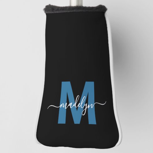 Custom Blue Monogram Golf Headcover (Rotieren 90)