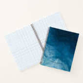 Custom Blue Night Sky Notebook mit Sternen Notizblock (Innenseite)