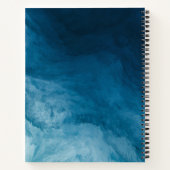 Custom Blue Night Sky Notebook mit Sternen Notizblock (Rückseite)