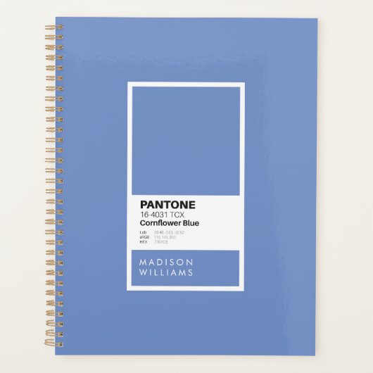 Custom Blue Notebook | Personalisiertes Journal Planer (Vorderseite)
