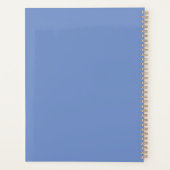 Custom Blue Notebook | Personalisiertes Journal Planer (Rückseite)