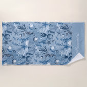 Custom Blue Ocean Life Strandtuch (Vorderseite)