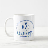 Custom Blue Osteopathic Medical School Abschluss Kaffeetasse (Links)