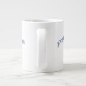 Custom Blue Pagan Pride Jumbo Tasse (Rückseite)