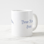 Custom Blue Pagan Pride Jumbo Tasse (Vorderseite Rechts)