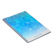 Custom Blue Pastel Circles Notizblock (Rechte Seite)