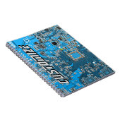 Custom Blue PCB Circuit Board for IT Pros 2 Notizblock (Rechte Seite)