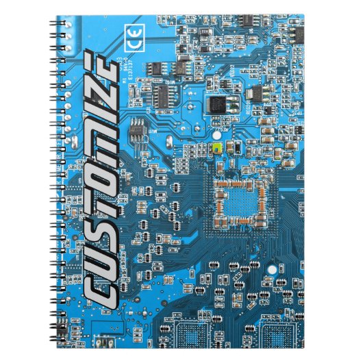 Custom Blue PCB Circuit Board for IT Pros 2 Notizblock (Vorderseite)