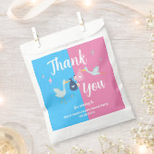 Custom Blue Pink Gender Reveal Party Vielen Dank Geschenktütchen (Ausgeschnitten)