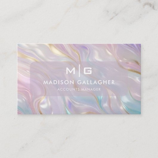 Custom Blue Pink Gold Glitzer Beruflich Visitenkarte (Vorderseite)