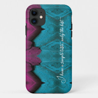 Custom blue plumage iPhone Case