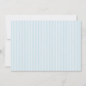 Custom Blue Seashell Logo Nautical Stationary Dankeskarte (Rückseite)