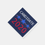 Custom Blue Stars and Red Stripes 2024 Wahlen Serviette (Ecke)