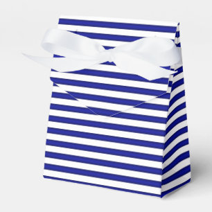 Custom Blue Striping Favor Box Geschenkschachtel