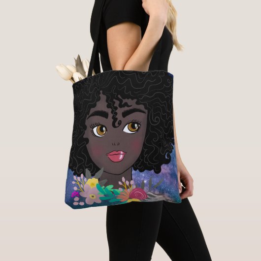 Custom blue Studentinnenverbindung Natural Hair Bl Tasche (Von Nahem)
