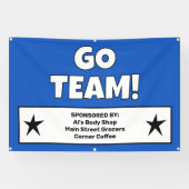 Custom Blue Team Banner (Horizontal)