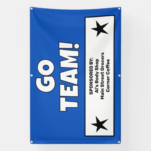 Custom Blue Team Banner (Vertikal)
