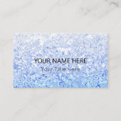 Custom Blue Texture Business Card Visitenkarte (Vorderseite)