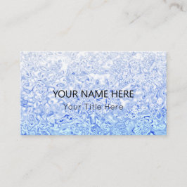 Custom Blue Texture Business Card Visitenkarte