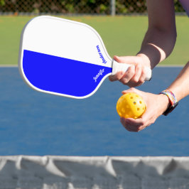 Custom Blue und White Pickleball Schläger