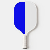 Custom Blue und White Pickleball Schläger (Rückseite)