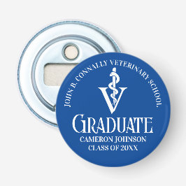 Custom Blue Veterinary School Graduation Party Flaschenöffner